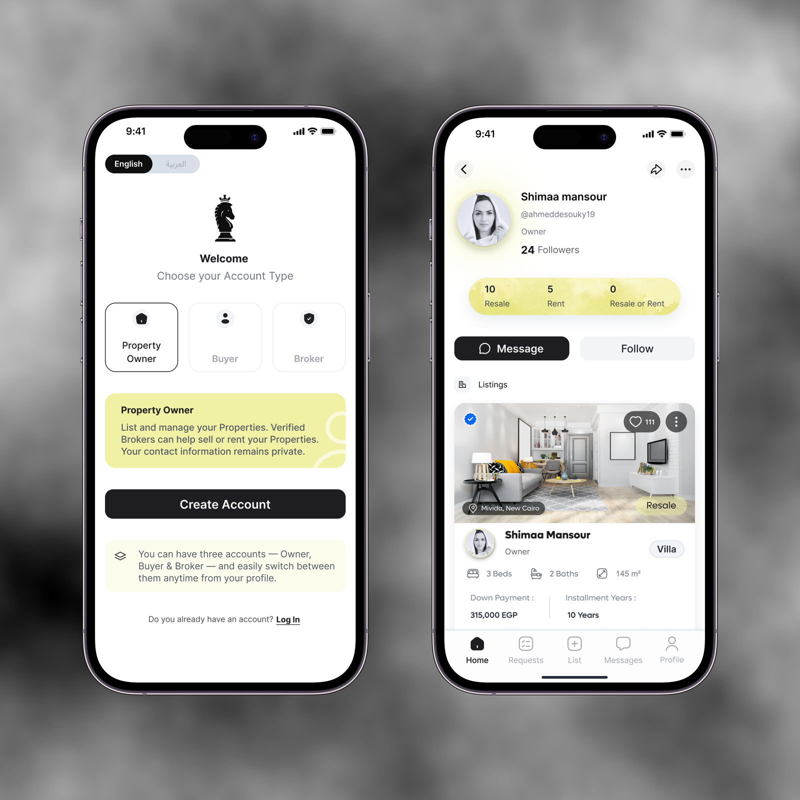 ACE Owner Experience — mobile app screens